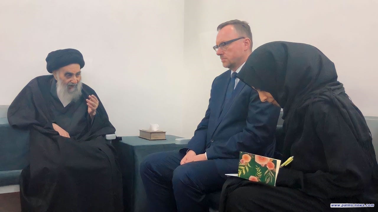 مكتب السيد علي السيستاني .. يصدر بياناً بعد استقباله رئيس فريق التحقيق الأممي بجرائم داعش